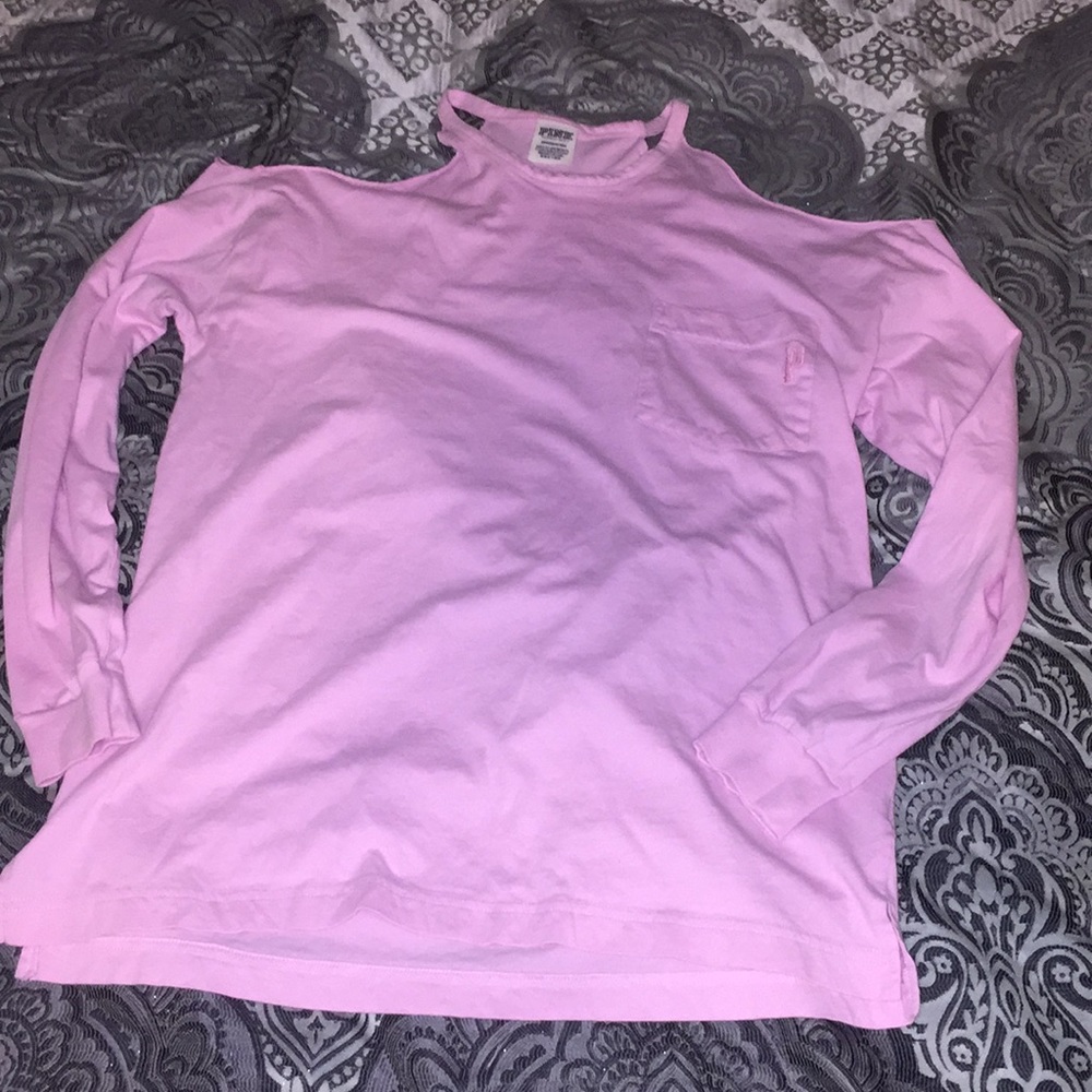 New Pink by Victoria’s Secret cold shoulder top
